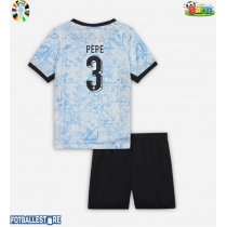 Portugal Pepe #3 Bortedraktsett Barn EM 2024 Kortermet (+ Korte bukser)